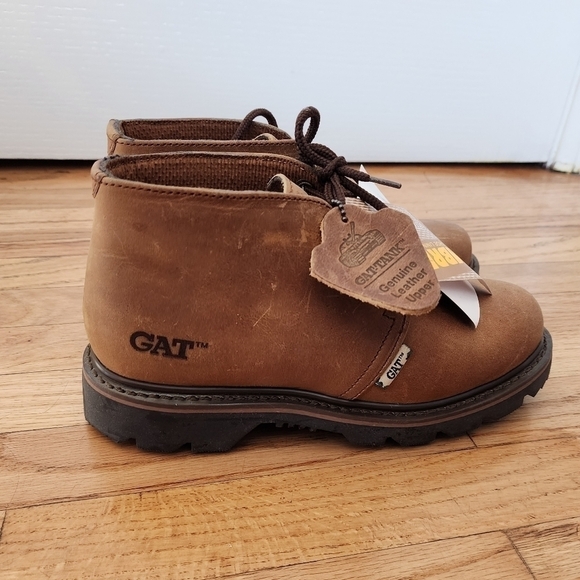 GAT Genuine Leather Upper | Cambrelle Lining Youth Work Boots US 4/ Euro 37 - Picture 2 of 9